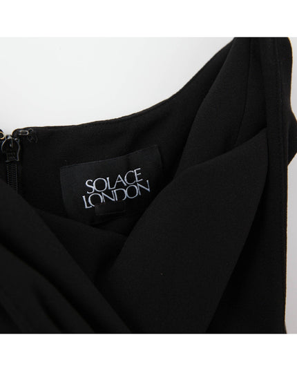 Solace London Saren Maxi Dress in Black - Wind & Song