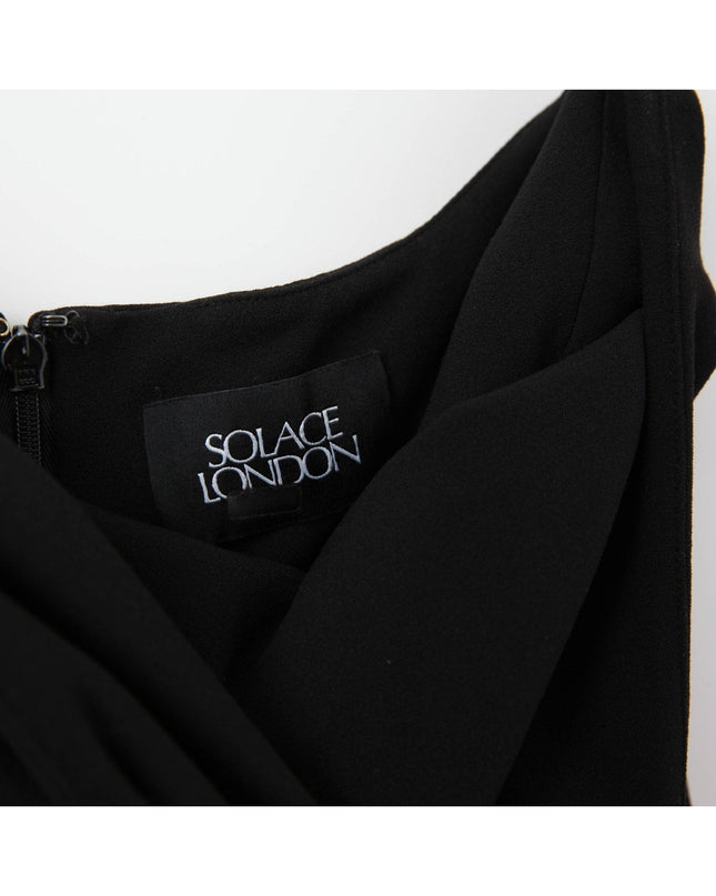 Solace London Saren Maxi Dress in Black - Wind & Song