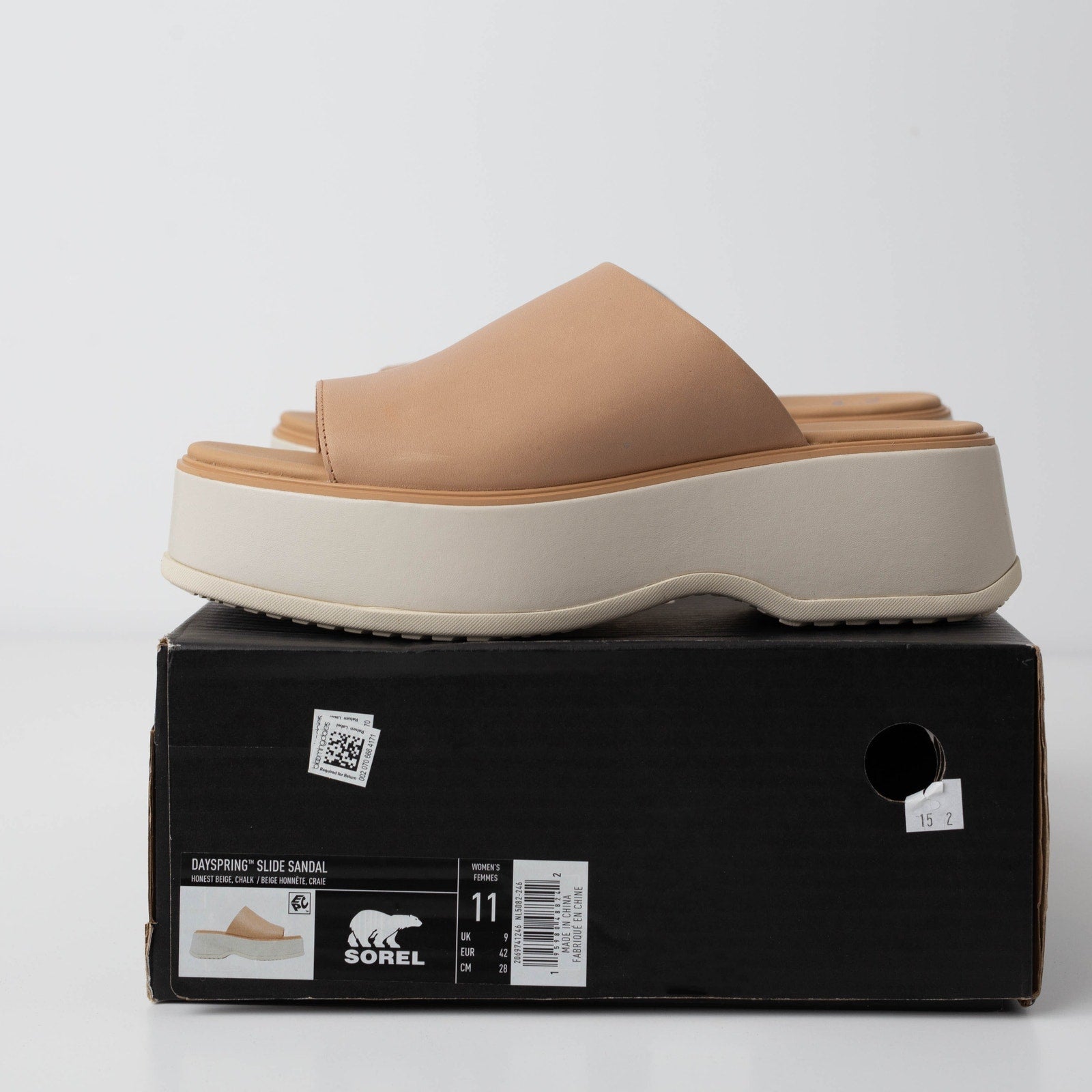 SOREL DAYSPRING™ Slide Women's Platform Sandal in Beige - Wind & Song