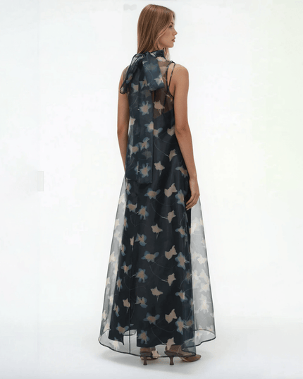 STAUD Albee Dress in Botanical Shadows - Wind & Song