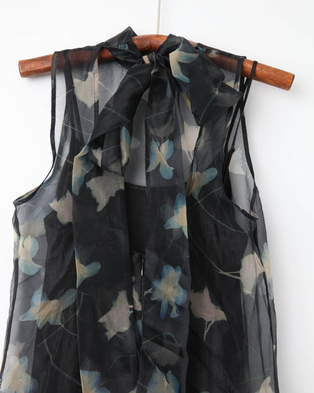 STAUD Albee Dress in Botanical Shadows - Wind & Song