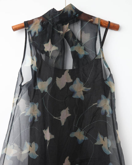 STAUD Albee Dress in Botanical Shadows - Wind & Song