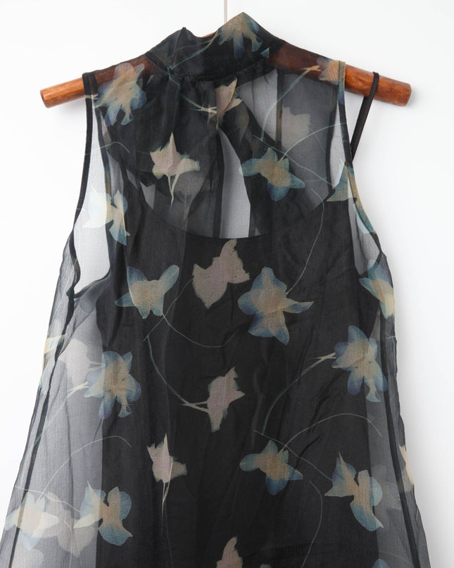 STAUD Albee Dress in Botanical Shadows - Wind & Song