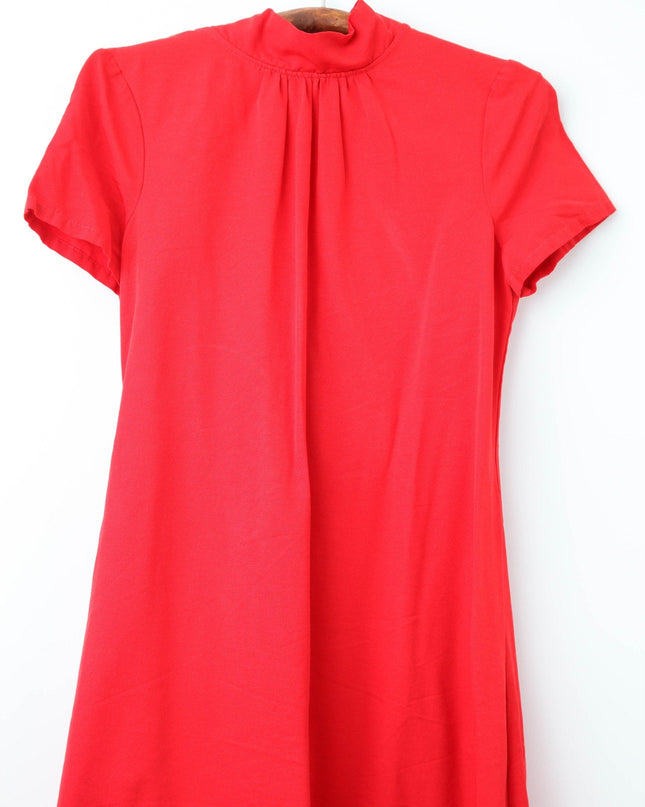 Staud Ilana Red Shift Dress | Size S, Pre - Owned - Wind & Song
