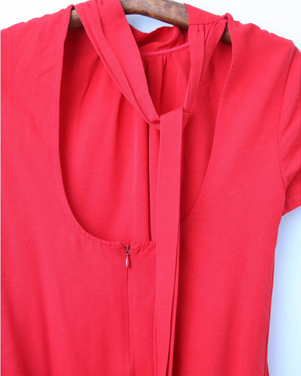Staud Ilana Red Shift Dress | Size S, Pre - Owned - Wind & Song