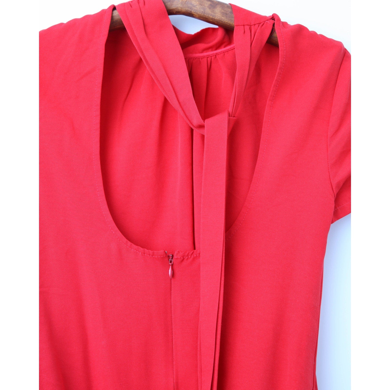 Staud Ilana Red Shift Dress | Size S, Pre - Owned - Wind & Song