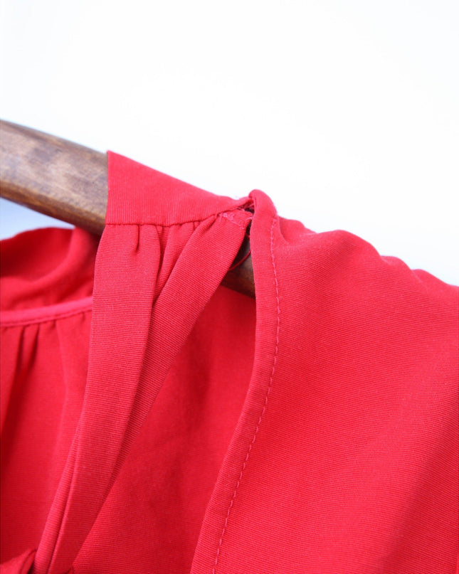 Staud Ilana Red Shift Dress | Size S, Pre - Owned - Wind & Song