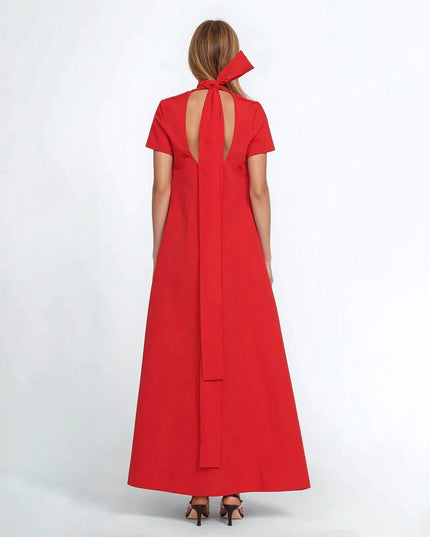 Staud Ilana Red Shift Dress | Size S, Pre - Owned - Wind & Song