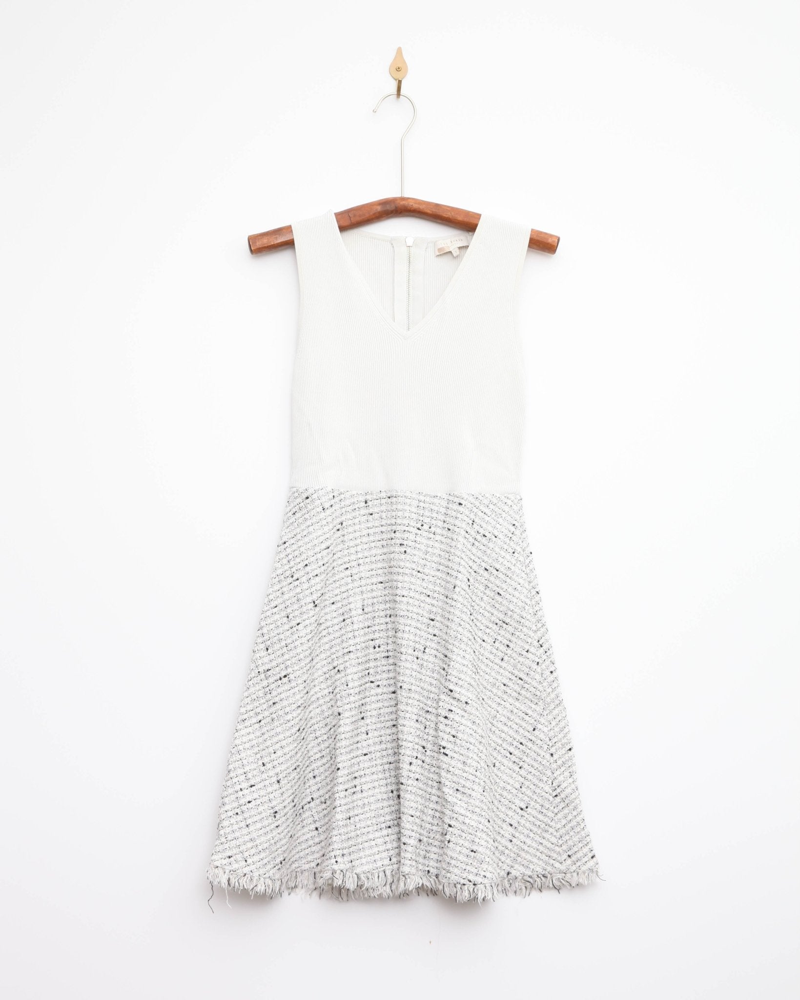 Ted Baker Adalad Dress in White - Wind & Song