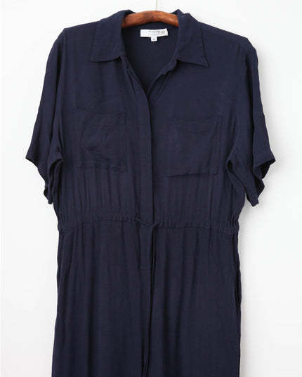 Thakoon Collective Navy Short Sleeve Jumpsuit - Wind & Song