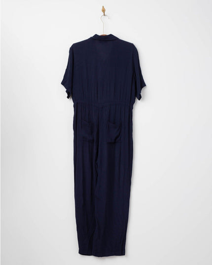 Thakoon Collective Navy Short Sleeve Jumpsuit - Wind & Song