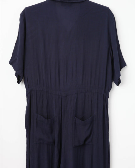 Thakoon Collective Navy Short Sleeve Jumpsuit - Wind & Song