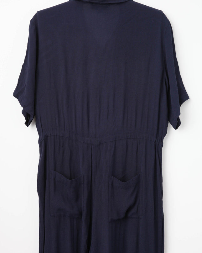 Thakoon Collective Navy Short Sleeve Jumpsuit - Wind & Song
