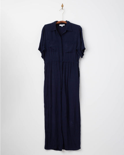 Thakoon Collective Navy Short Sleeve Jumpsuit - Wind & Song