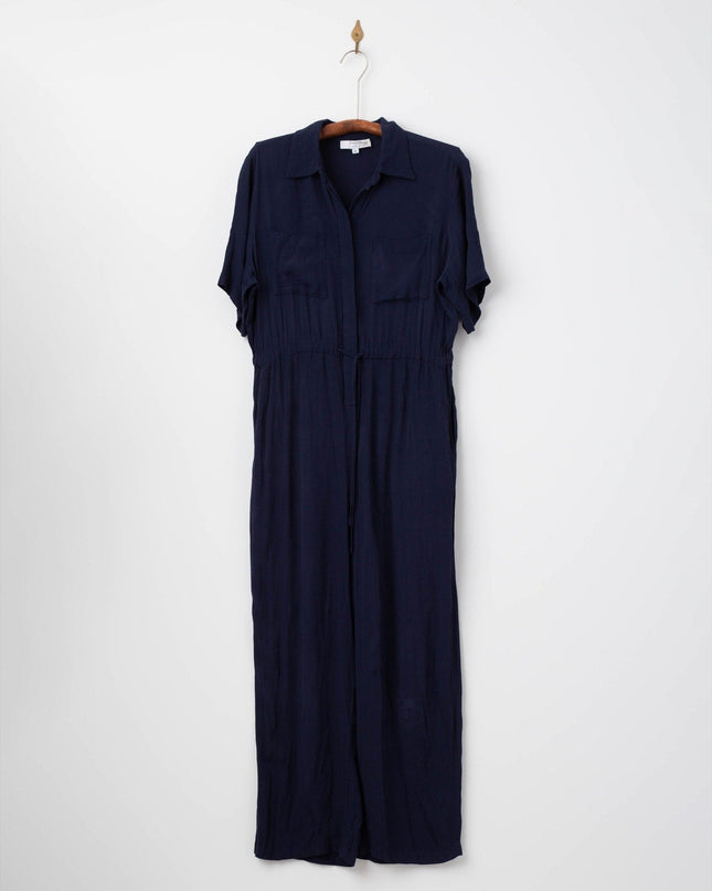 Thakoon Collective Navy Short Sleeve Jumpsuit - Wind & Song