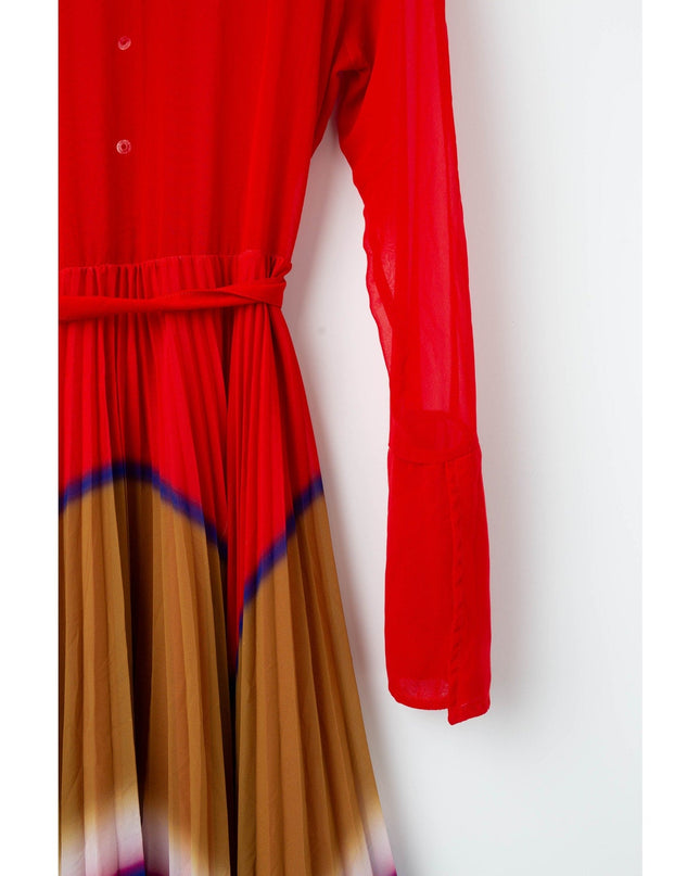 Thebe Magugu Gradient Pleated Chiffon Dress - Wind & Song