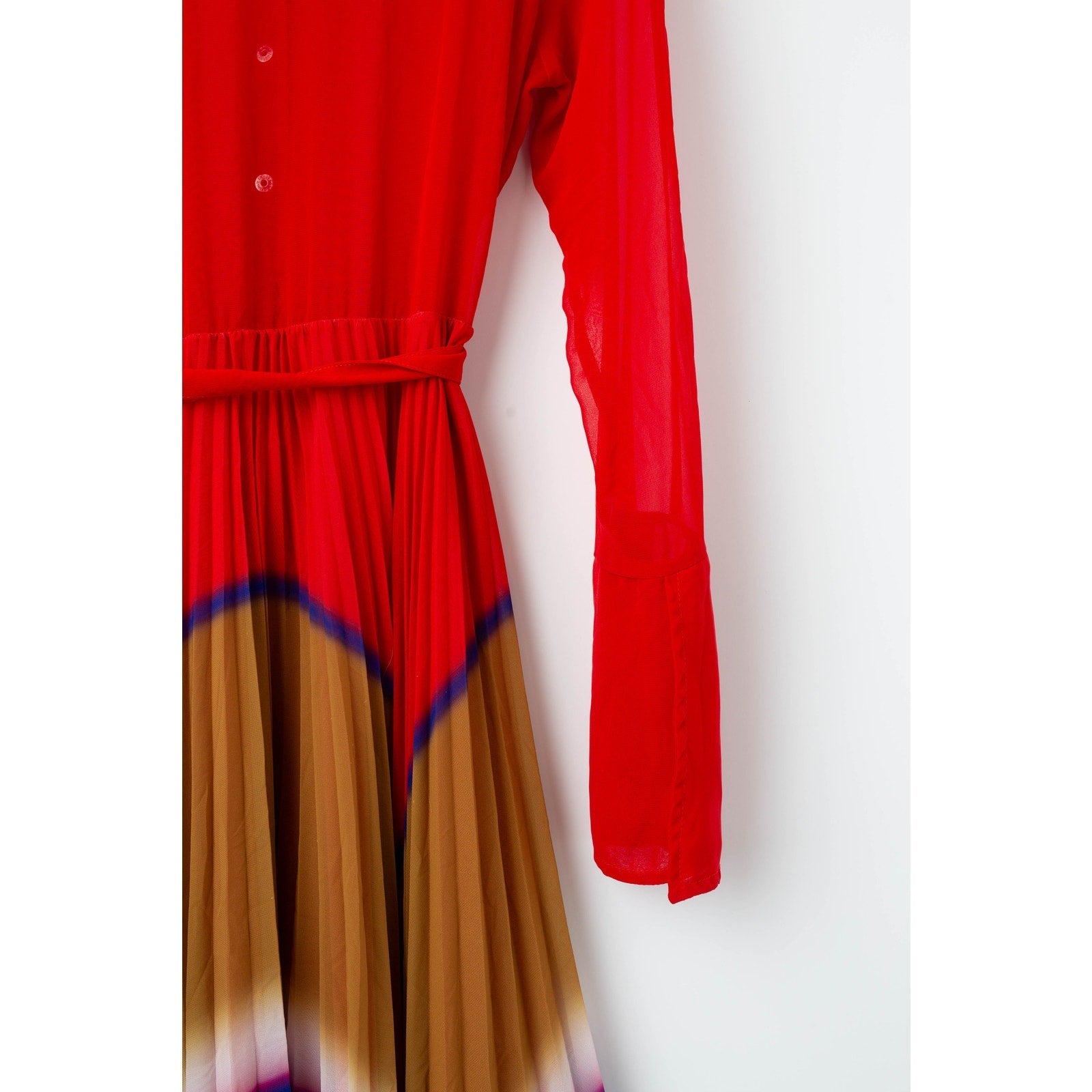 Thebe Magugu Gradient Pleated Chiffon Dress - Wind & Song