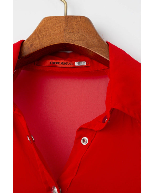 Thebe Magugu Gradient Pleated Chiffon Dress - Wind & Song