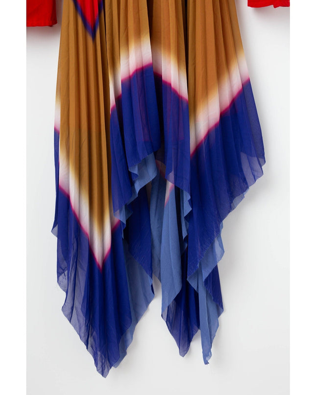 Thebe Magugu Gradient Pleated Chiffon Dress - Wind & Song