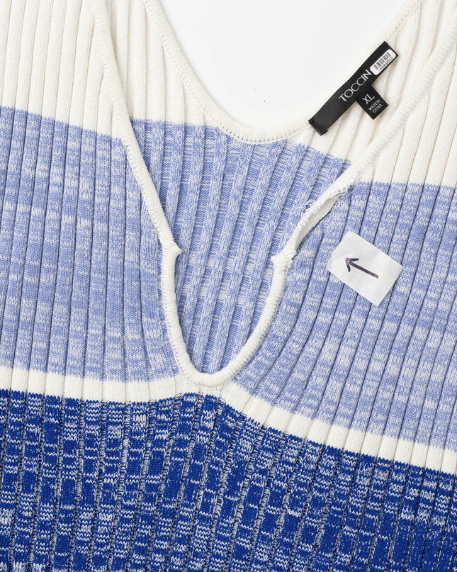 Toccin Sadie Sleeveless Striped Midi Dress - Size XL - Wind & Song