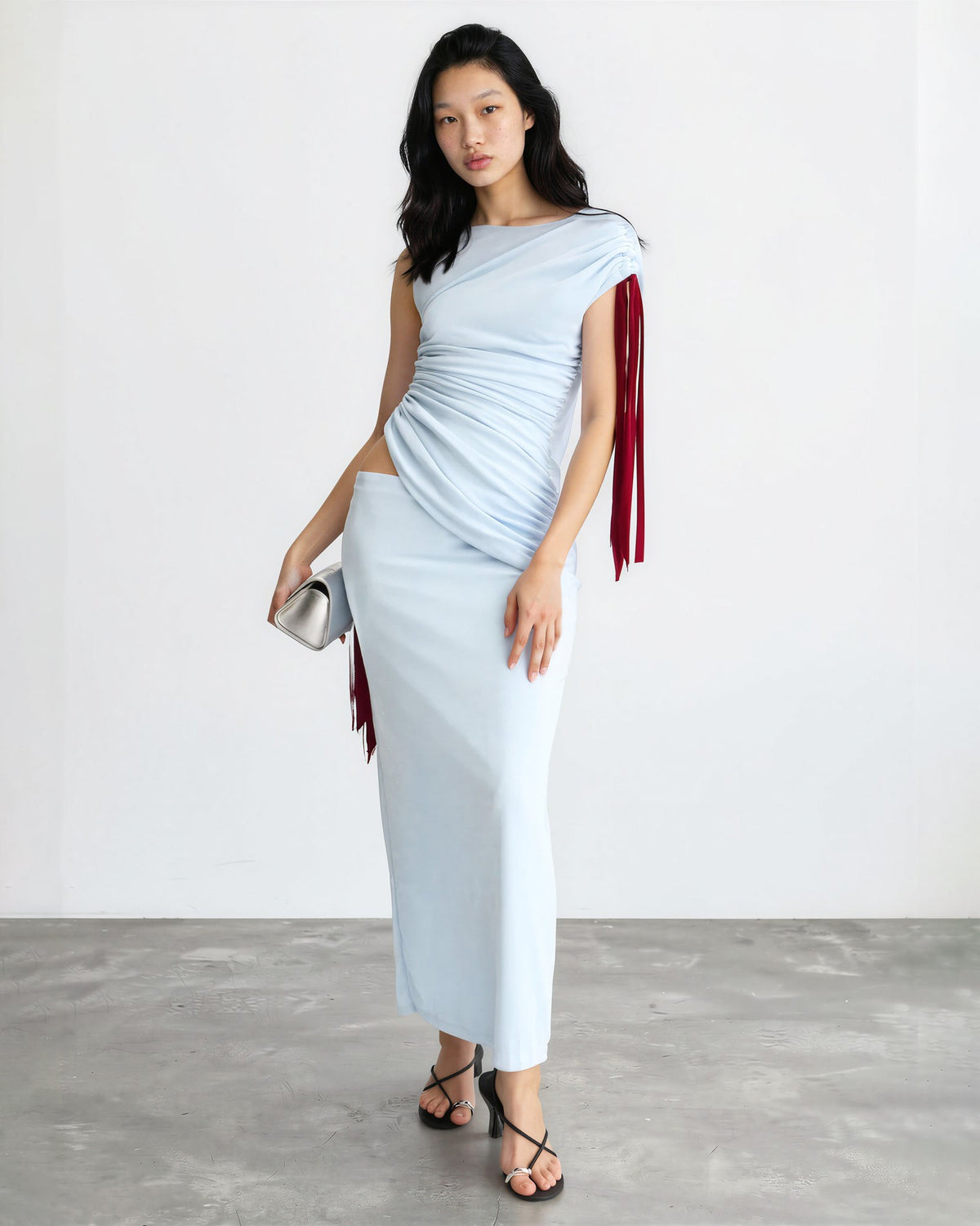 TOJHÀ Kalilah Dress in Blue - Wind & Song