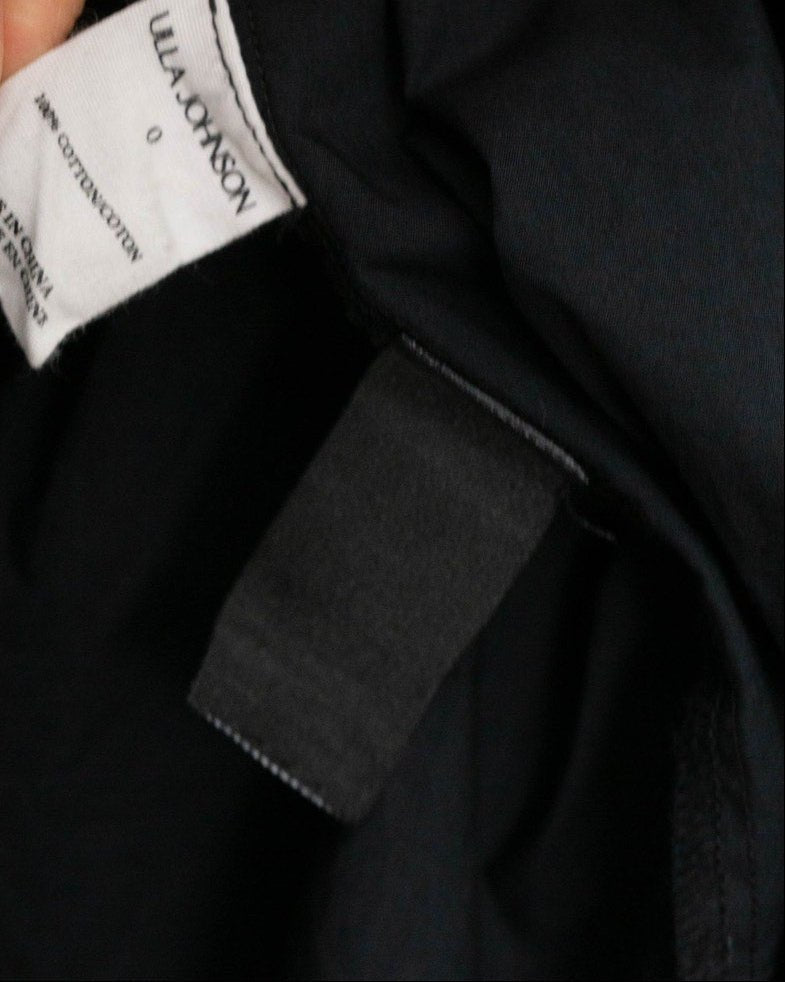 Ulla Johnson Caprice Black Midi Dress Size 0 – Off Shoulder Poplin - Wind & Song