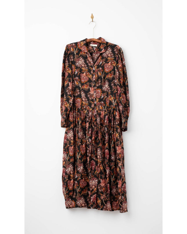 Ulla Johnson Celia Pleated Paisley - print Midi Dress - Wind & Song