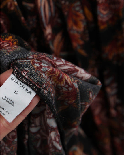 Ulla Johnson Celia Pleated Paisley - print Midi Dress - Wind & Song