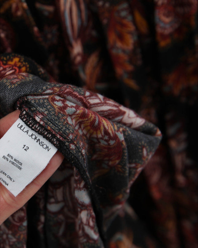 Ulla Johnson Celia Pleated Paisley - print Midi Dress - Wind & Song