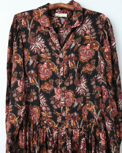 Ulla Johnson Celia Pleated Paisley - print Midi Dress - Wind & Song