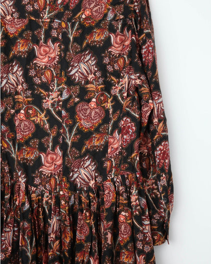 Ulla Johnson Celia Pleated Paisley - print Midi Dress - Wind & Song