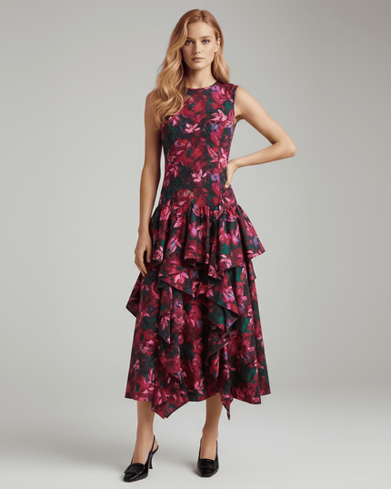Ulla Johnson Pink Floral Mural Dress - Wind & Song