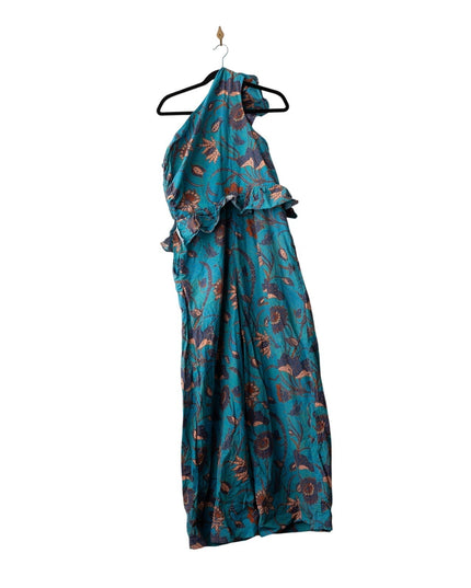 Ulla Johnson Solana Asymmetrical Blue Floral Jumpsuit - Wind & Song