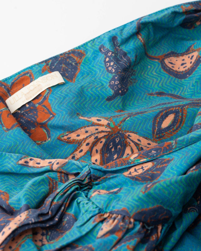 Ulla Johnson Solana Asymmetrical Blue Floral Jumpsuit - Wind & Song