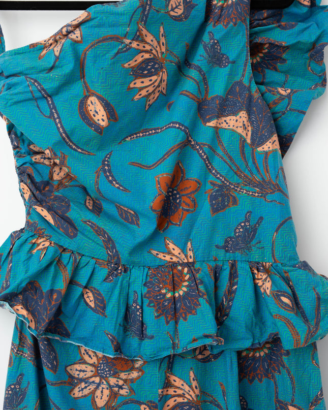 Ulla Johnson Solana Asymmetrical Jumpsuit – Blue Floral - Wind & Song