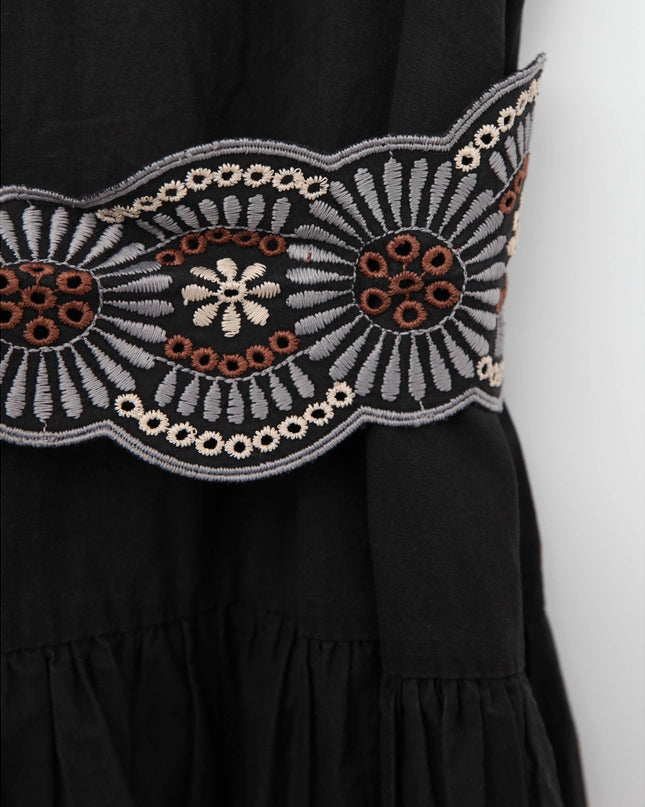 Vanessa Bruno Alais Embroidered Midi Dress - Wind & Song